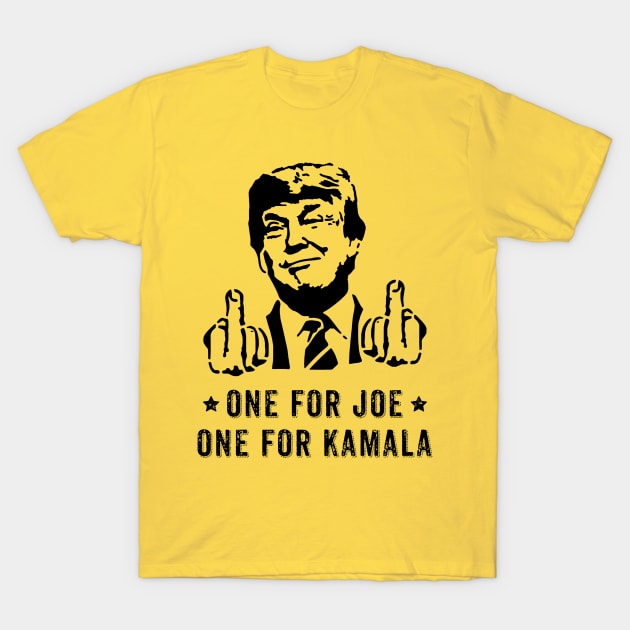 Trump One for Joe - One for Kamala T-Shirt by luikwiatkowska